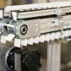 Dual lane timing belt conveyor with cleats 