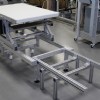 Belt conveyor on a telescoping stand
