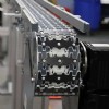 A flexible chain conveyor with a custom chain