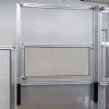 Couner balance window constructed out of aluminum extrusion